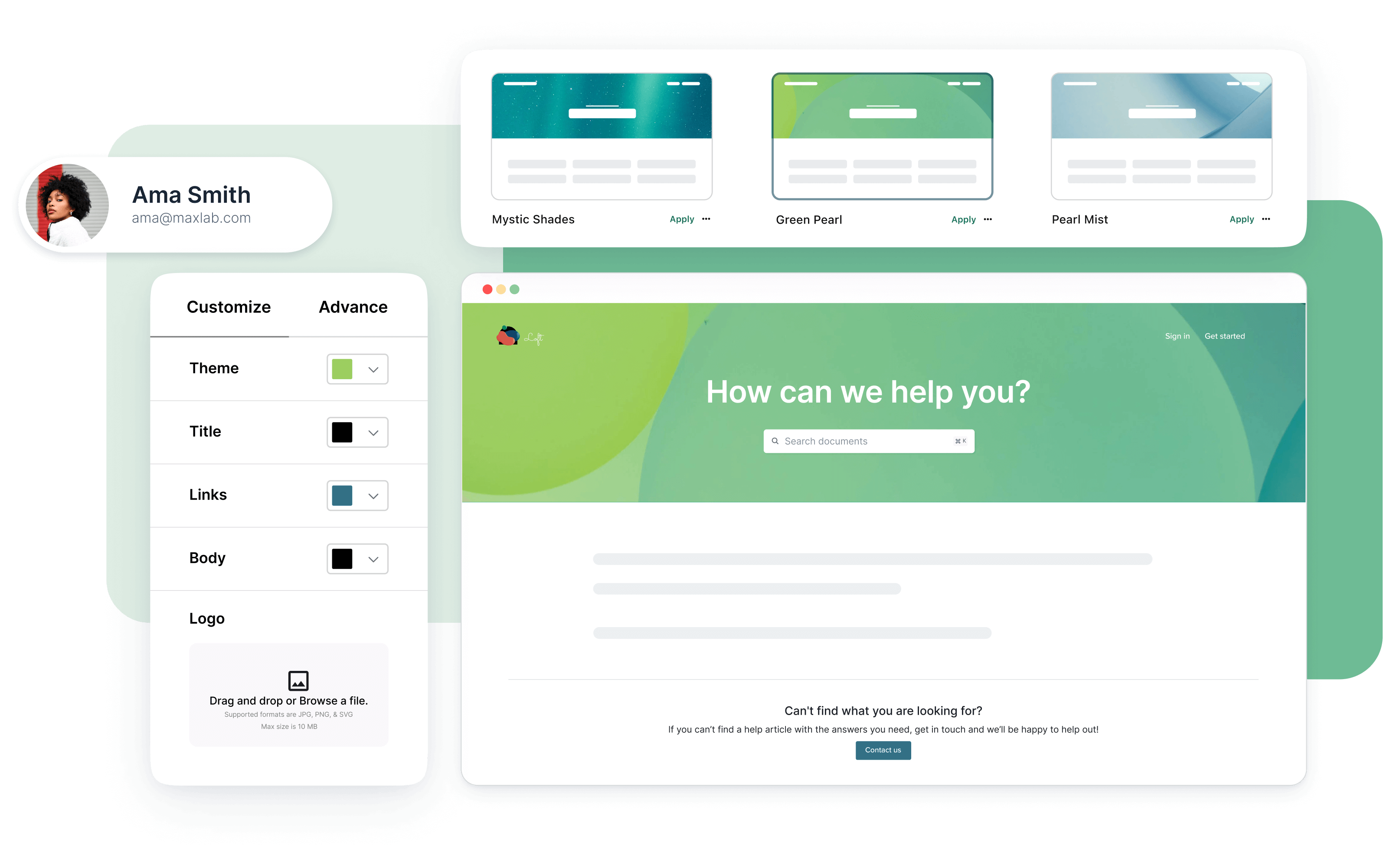 Match your brand and make it your own.