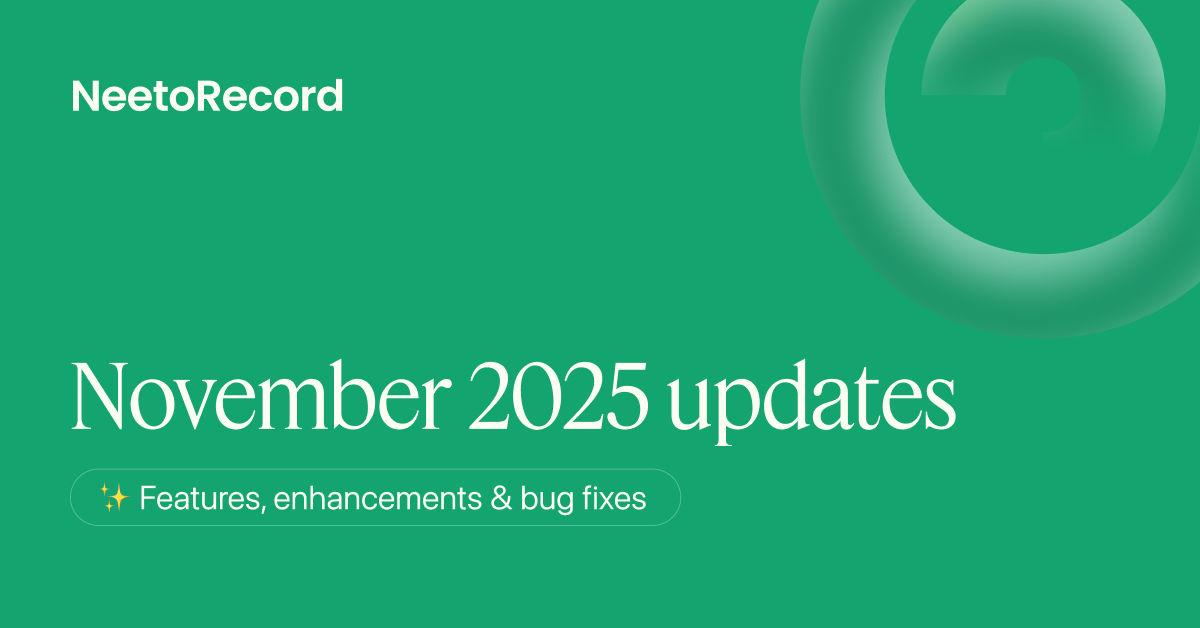 November 2025 updates – UI improvements, enhanced controls, and bug fixes