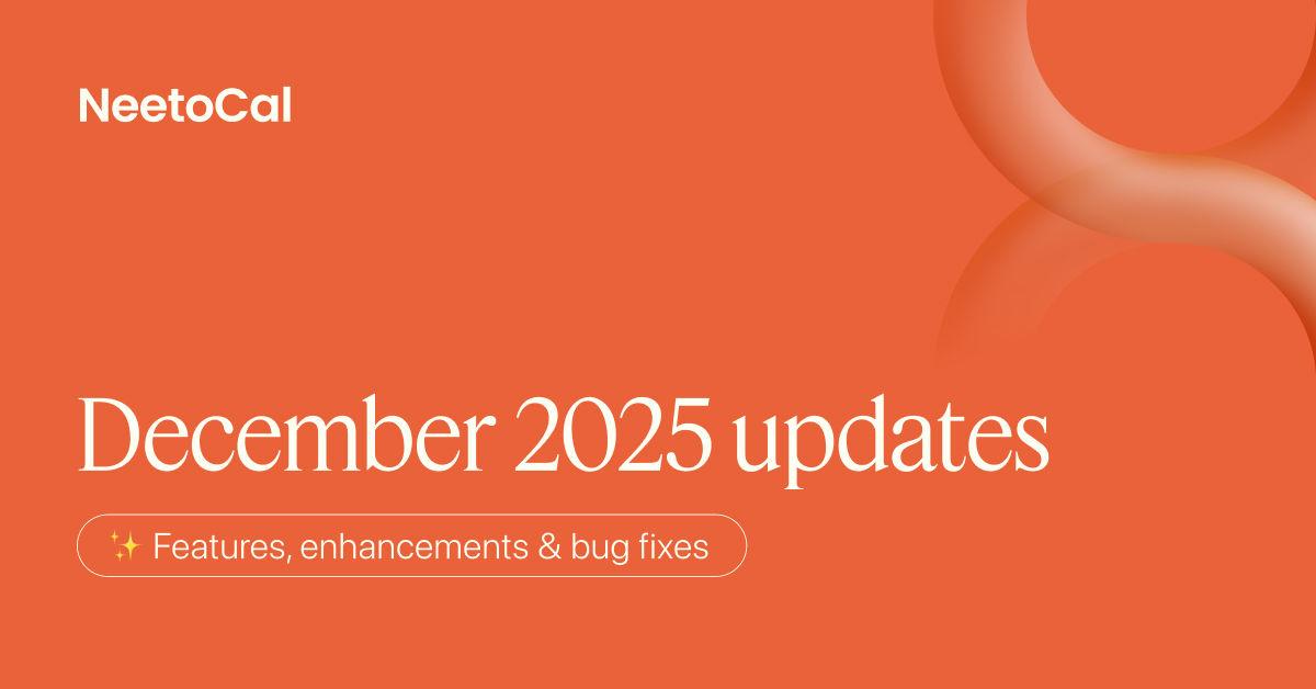 December 2025 updates - Host controls, availability fixes, and API improvements