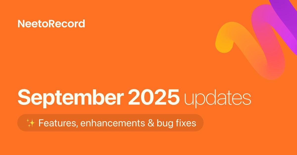 September 2025 updates – Countdown UI, chapter copy, and bug fixes